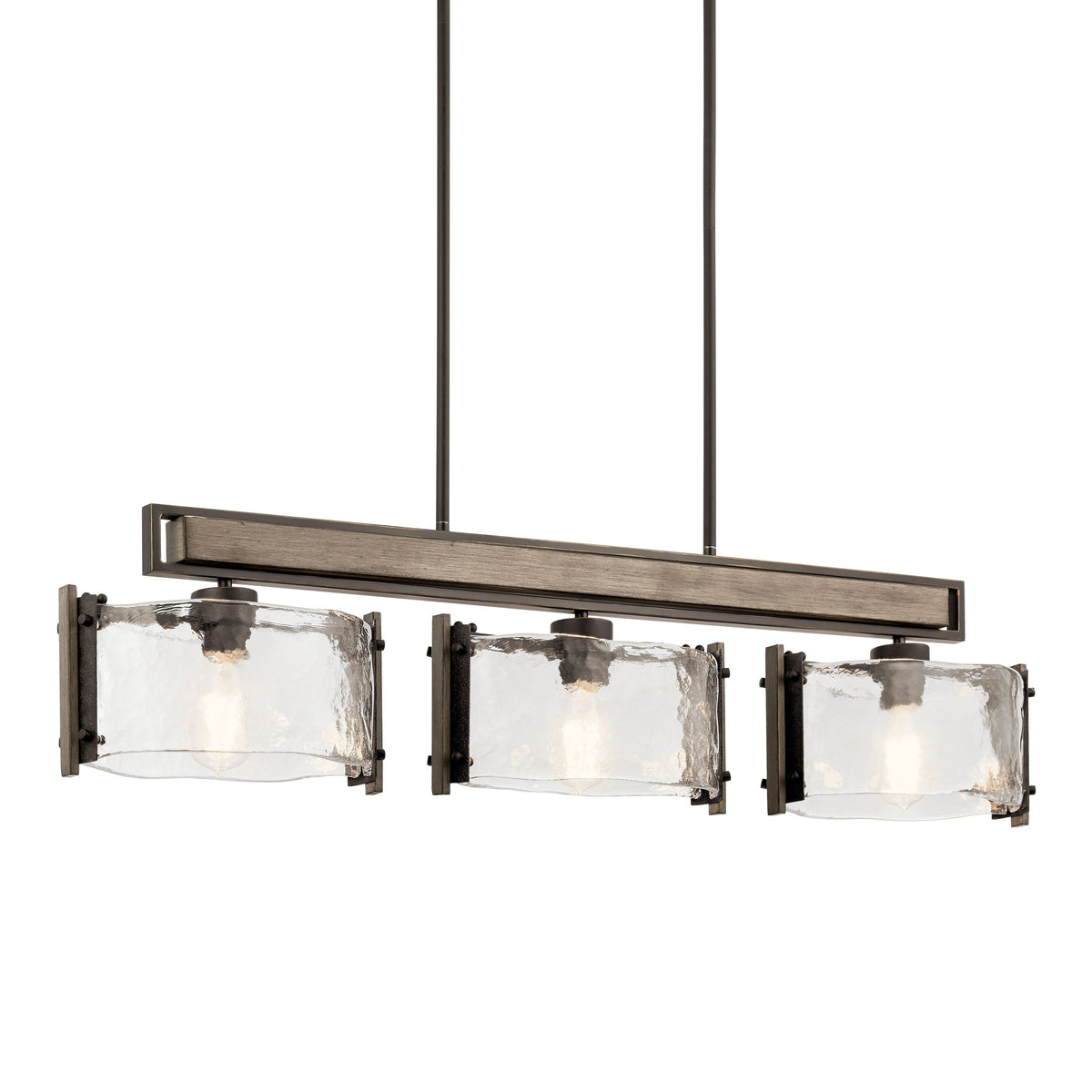 Kichler Aberdeen 3-Light Bronze Farmhouse Chandelier