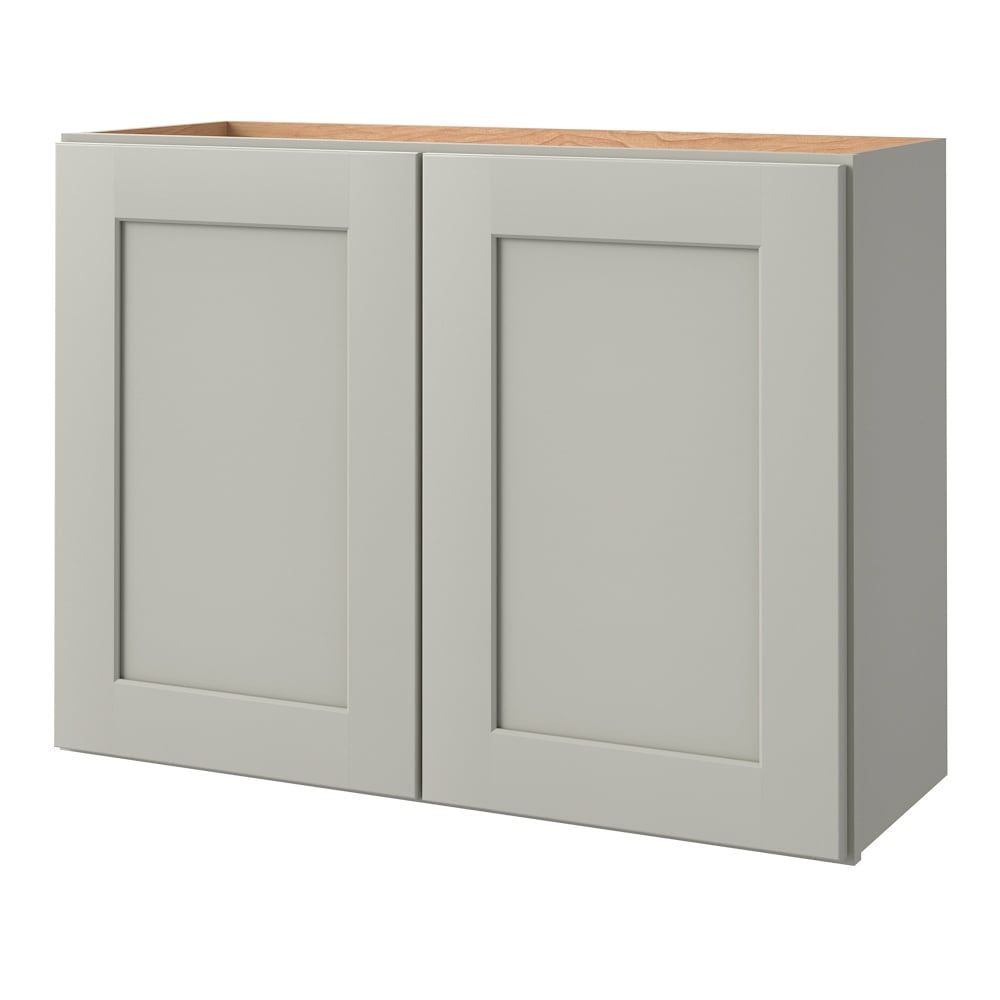 allen + roth Stonewall 33-in W x 24.5-in H x 12-in D Stone Wall Fully Assembled Cabinet (Flat Panel Shaker Door Style)
