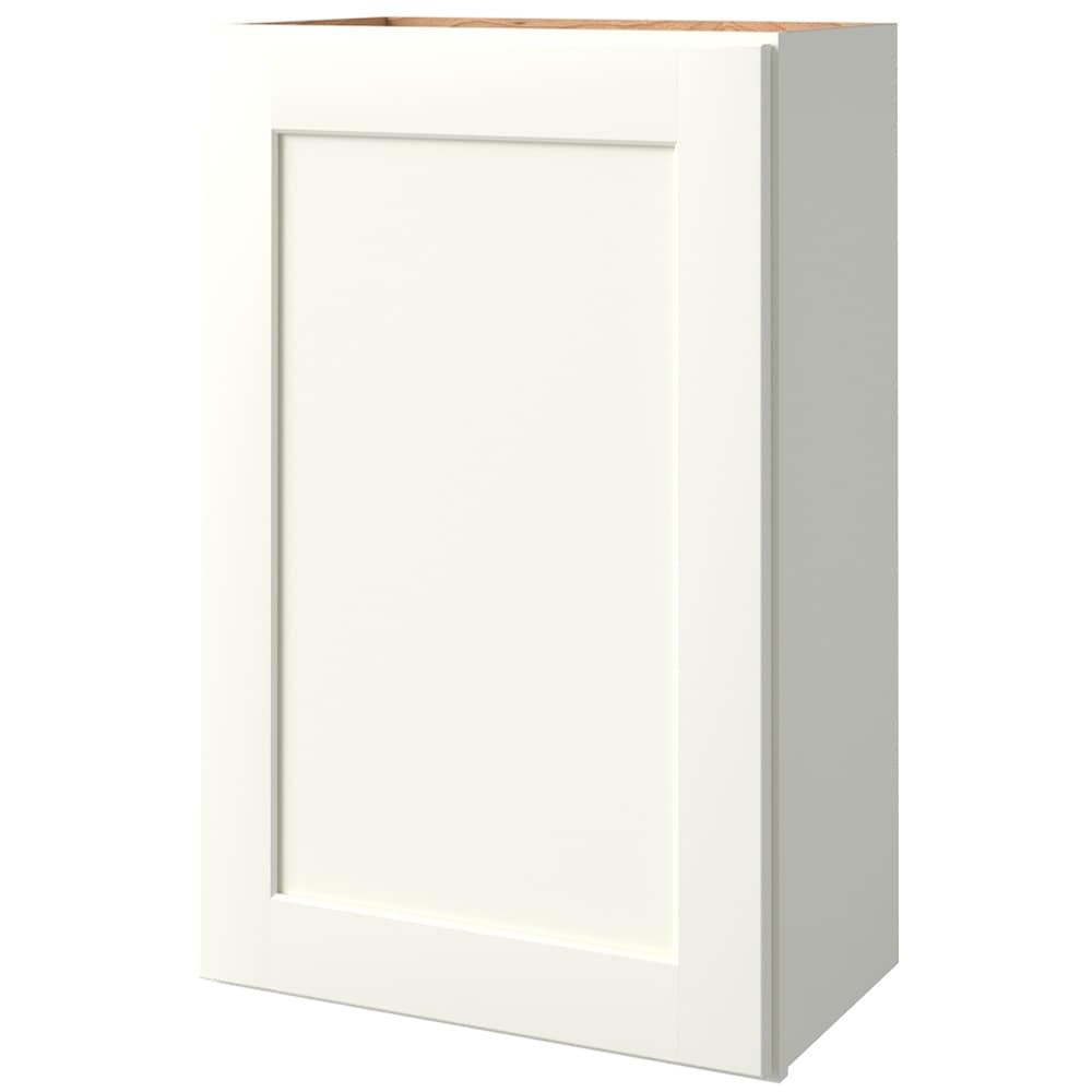 allen + roth Aveley 21-in W x 36.125-in H x 12-in D Linen Wall Fully Assembled Cabinet (Flat Panel Shaker Door Style)