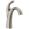 Delta Sandover SpotShield Brushed Nickel 1-Handle Single Hole WaterSense Bathroom Sink Faucet with Drain