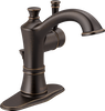 Delta Valdosta Venetian Bronze 1‑Handle Single Hole/4‑in Centerset WaterSense Bathroom Sink Faucet with Drain
