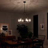 Kichler Mathias 6-Light Bronze Mid-century Chandelier