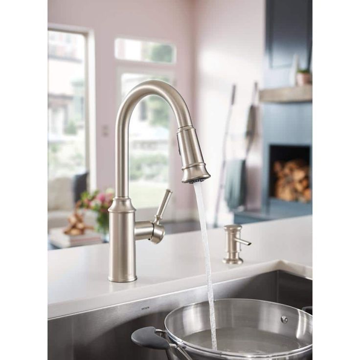 Glenshire Single-Handle Pull-Down Sprayer Kitchen Faucet with Reflex and Power Clean in Spot Resist Stainless