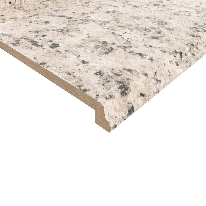 VT Dimensions Formica 4-ft Ouro Romano Etchings Straight Laminate Kitchen Countertop with Integrated Backsplash
