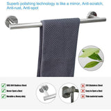 24 in. Wall Mount Towel Bar in Stainless Steel Polished Chrome - Super Arbor