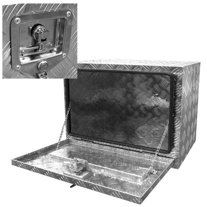 Stark 24 in Diamond Plate Aluminum  Underbody Truck Tool Box - Super Arbor