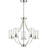 Progress Lighting Lassiter 5-Light Brushed Nickel Traditional Chandelier