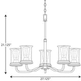 Progress Lighting Winslett 5-Light Matte Black Coastal Chandelier