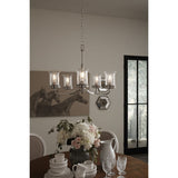 Progress Lighting Winslett 5-Light Brushed Nickel Coastal Chandelier