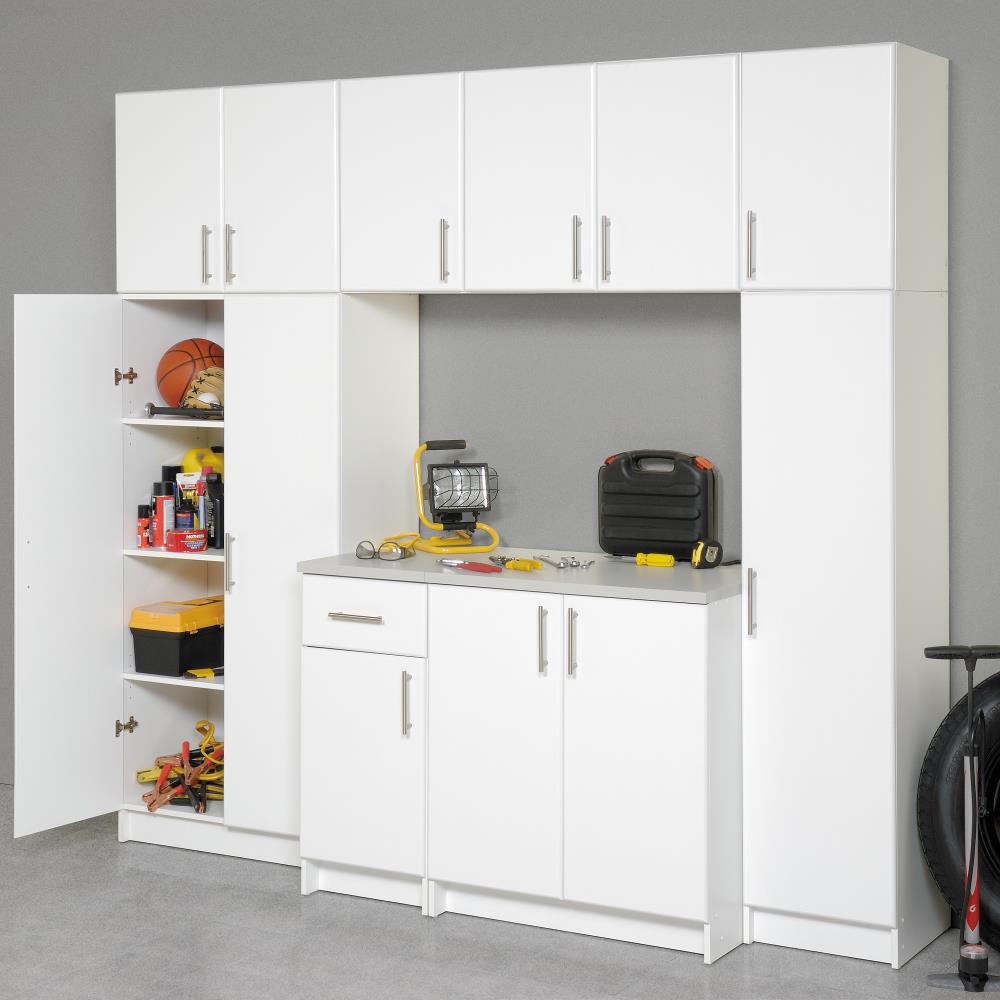 Prepac Elite 16-in W x 65-in H Wood Composite White Freestanding Utility Storage Cabinet
