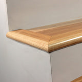 Flexco Solid Wood Stair Nose 2.75-in x 78-in Tapenade Prefinished Red Oak Stair Nosing