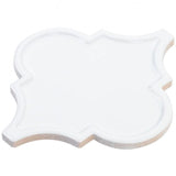 Bond Tile Roma White 6.25 in. x 7.25 in. Ceramic Arabesque Wall Tile (30 pieces 4.84 Sq. Ft. / Box)