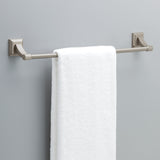Delta Bellamy 3‑Piece SpotShield Brushed Nickel Decorative Bathroom Hardware Set (18–24 in Towel Bar, Toilet Paper Holder, Towel Ring)