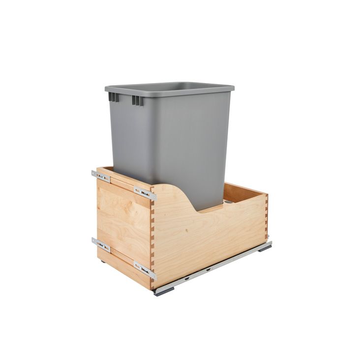 Rev-A-Shelf 50-Quart Plastic Soft Close Pull Out Trash Can