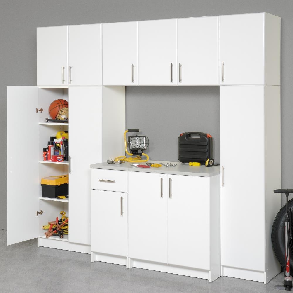 Prepac Elite 32-in W x 65-in H Wood Composite White Freestanding Utility Storage Cabinet