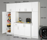 Prepac Elite 32-in W x 65-in H Wood Composite White Freestanding Utility Storage Cabinet