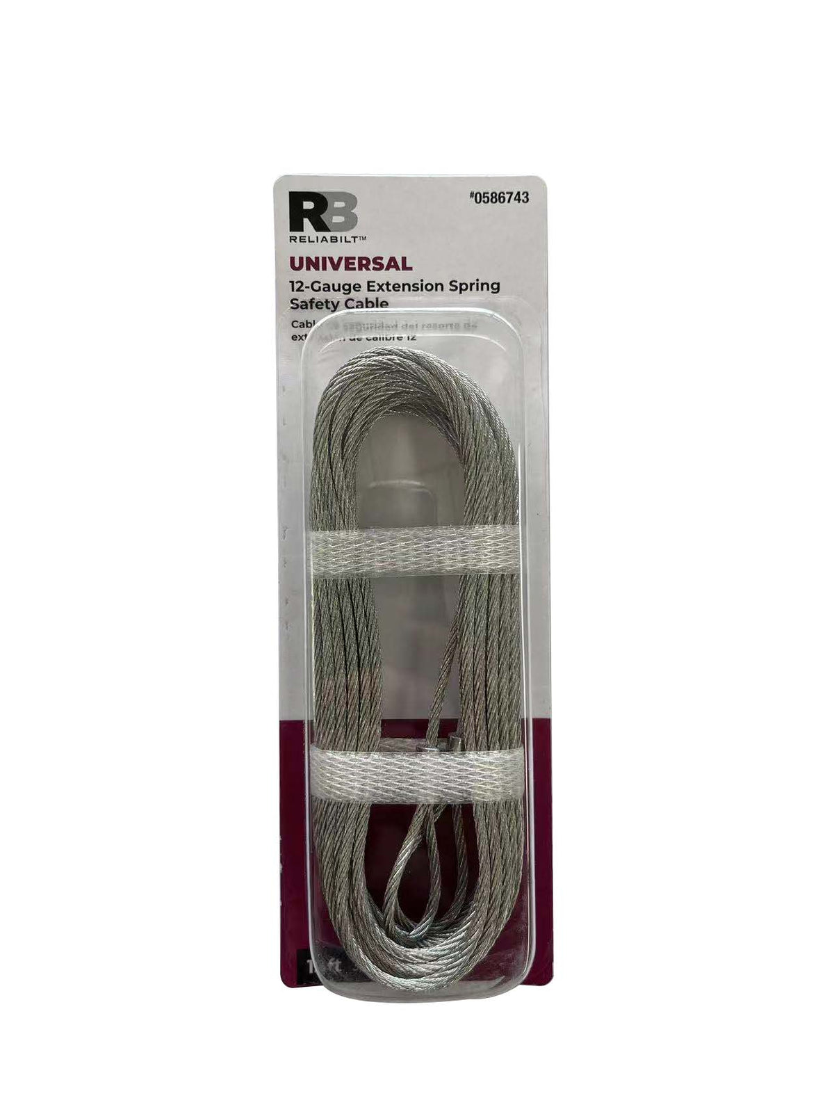 Blue Hawk 2-Pack Zinc Plated Steel Garage Door Spring Cable, 160 in