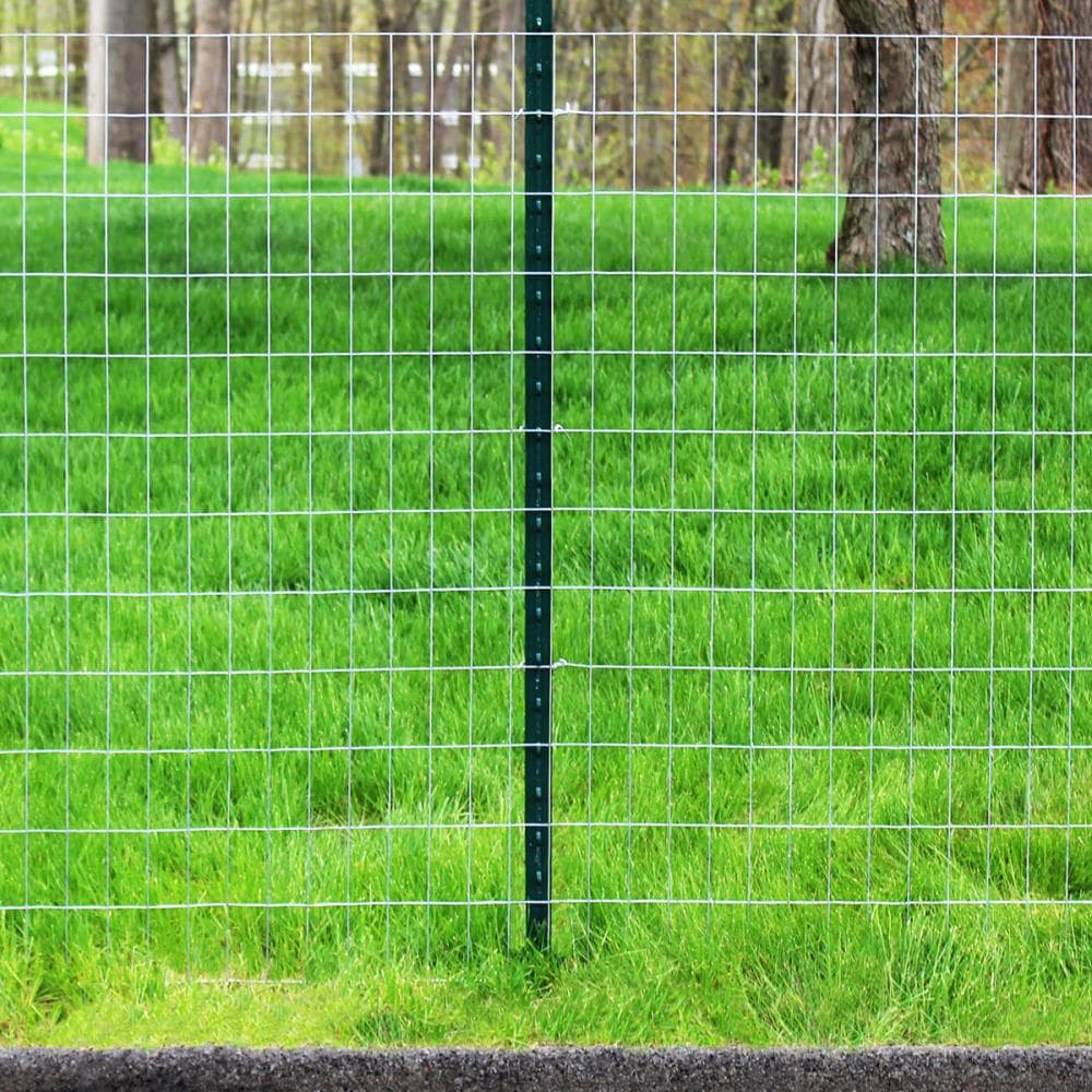 IRONRIDGE 100-Ft x 4-Ft 14-Gauge Gray Steel Welded Wire Fence
