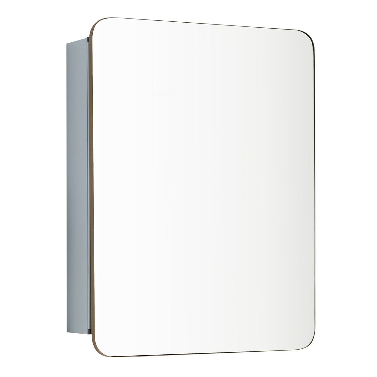 allen + roth 20-in x 26-in Surface/Recessed Mount Gold Mirrored Soft Close Medicine Cabinet