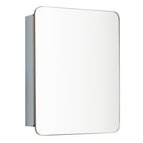 allen + roth 20-in x 26-in Surface/Recessed Mount Gold Mirrored Soft Close Medicine Cabinet