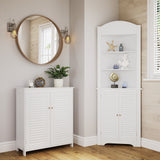 RiverRidge Ellsworth 28.44-in x 32-in x 11.75-in White Freestanding Linen Cabinet