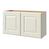 allen + roth Pattingham 33-in W x 18.125-in H x 12-in D Harbor Wall Fully Assembled Cabinet (Raised Panel Square Door Style)