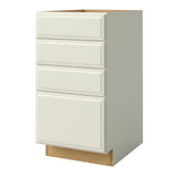 allen + roth Pattingham 18-in W x 34.5-in H x 24-in D Harbor 4-Drawer Base Fully Assembled Cabinet (Raised Panel Style)