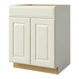 allen + roth Pattingham 27-in W x 34.5-in H x 24-in D Harbor Sink Base Fully Assembled Cabinet (Raised Panel Square Style)