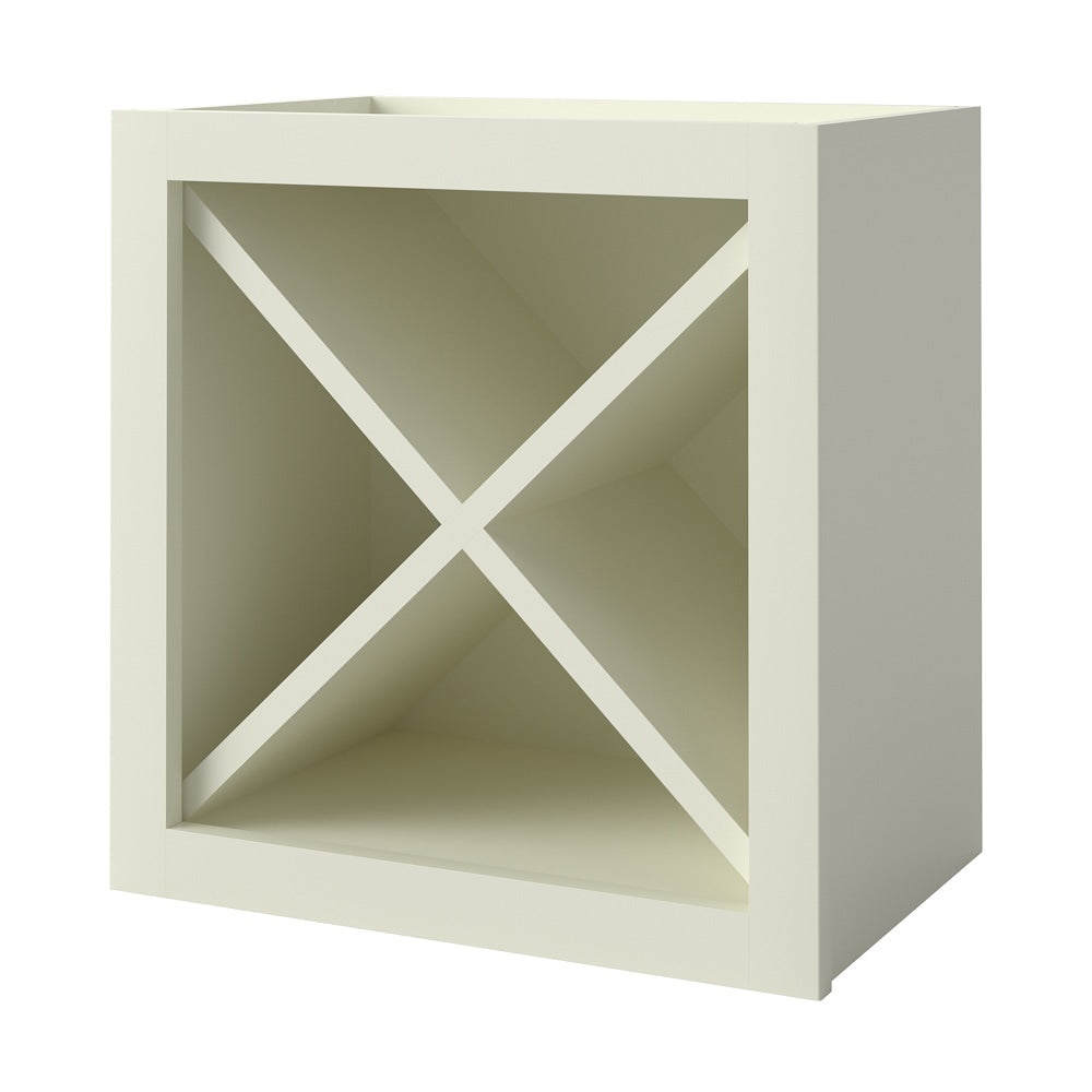 allen + roth Pattingham 18-in W x 18.125-in H x 12-in D Harbor Open Cube Organizer Wall Fully Assembled Cabinet (Raised Panel Style)