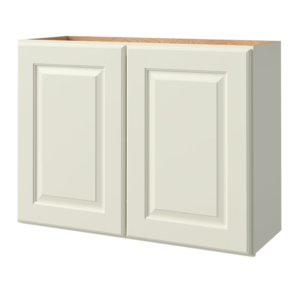 allen + roth Pattingham 30-in W x 24.5-in H x 12-in D Harbor Wall Fully Assembled Cabinet (Raised Panel Square Door Style)