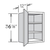 allen + roth McKeller 12-in W x 30.125-in H x 12-in D Linen Wall Fully Assembled Cabinet (Flat Panel Square Door Style)