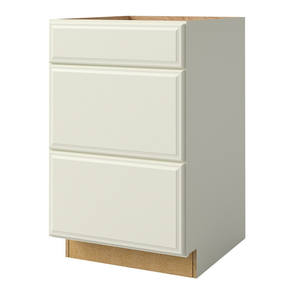 allen + roth Pattingham 21-in W x 34.5-in H x 24-in D Harbor 3-Drawer Base Fully Assembled Cabinet (Raised Panel Style)