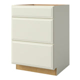 allen + roth Pattingham 24-in W x 34.5-in H x 24-in D Harbor 3-Drawer Base Fully Assembled Cabinet (Raised Panel Style)