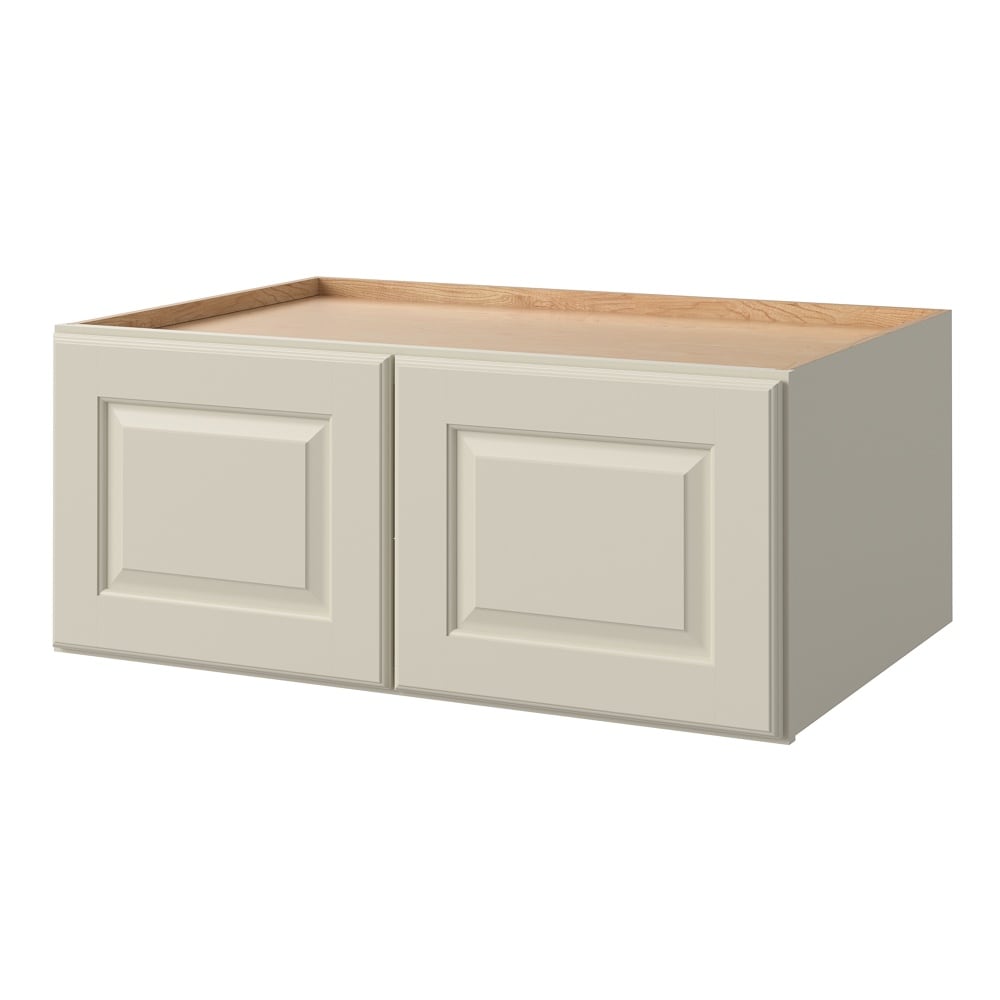allen + roth Pattingham 36-in W x 15.125-in H x 24-in D Harbor Wall Fully Assembled Cabinet (Raised Panel Square Door Style)