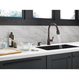 Charmaine Single-Handle Pull-Down Sprayer Kitchen Faucet with Touch2O and ShieldSpray Technologies in Venetian Bronze - Super Arbor