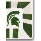 Michigan State Ceramic 4 Section Tailgating Serving Platter