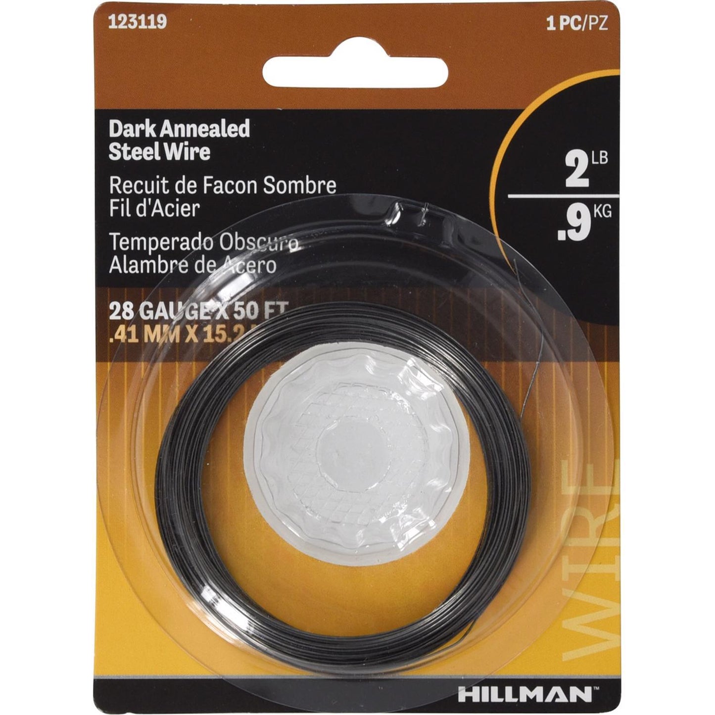Hillman 50 ft Black Annealed Steel Wire, 28 Gauge