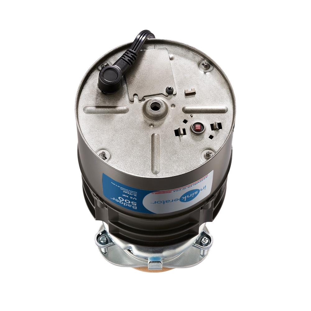 InSinkErator Badger 500 1/2 HP Continuous Feed Garbage Disposal with Power Cord - Super Arbor