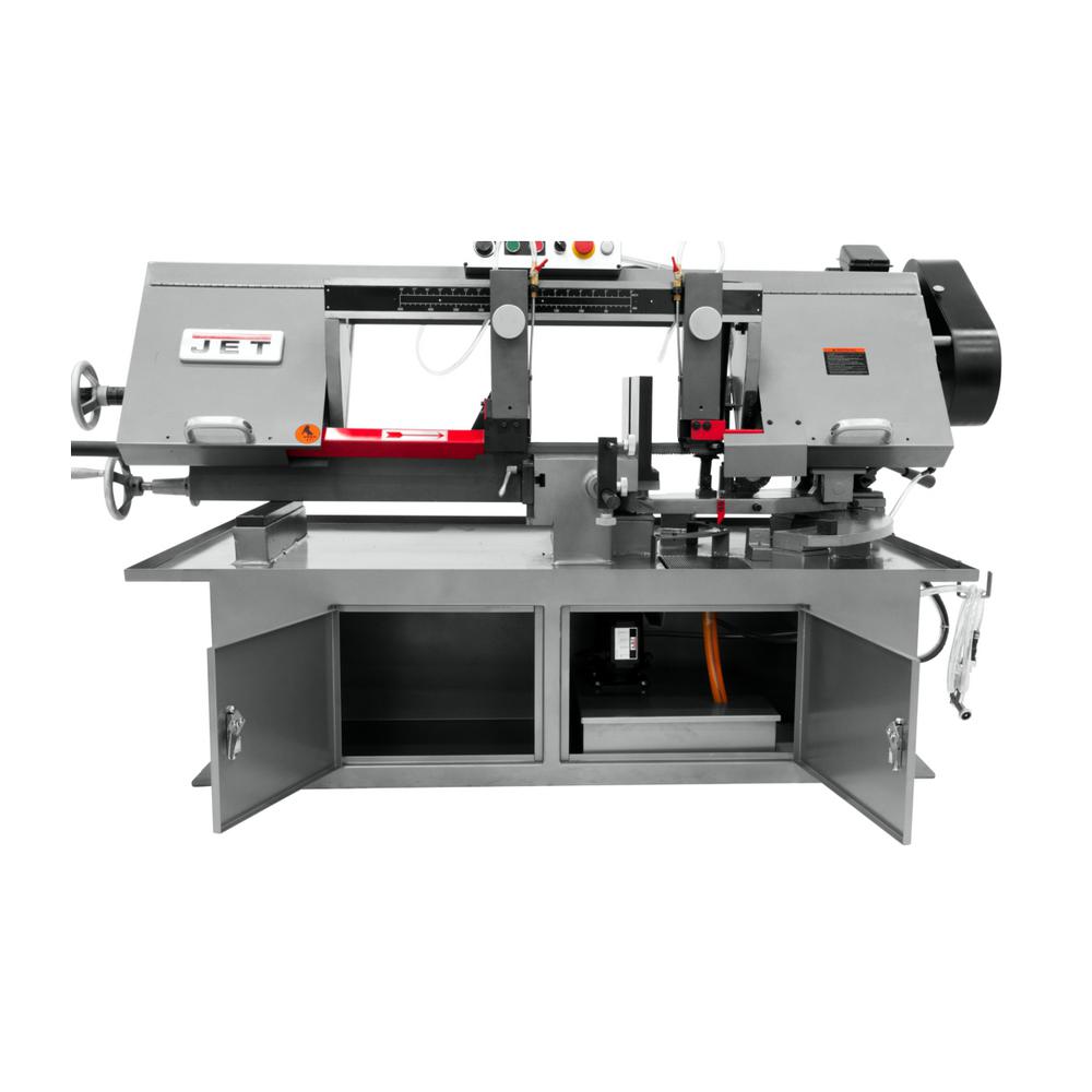 10 in. x 18 in. Metalworking Horizonal Dual Mitering Bandsaw, 1 HP, 230-Volt, 1Ph - Super Arbor