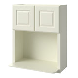 allen + roth Pattingham 30-in W x 36.125-in H x 12-in D Harbor Microwave Wall Fully Assembled Cabinet (Raised Panel Slab Style)