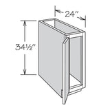 allen + roth Innsbrook 9-in W x 34.5-in H x 24-in D Rye Base Fully Assembled Cabinet (Flat Panel Shaker Door Style)