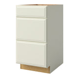allen + roth Pattingham 18-in W x 34.5-in H x 24-in D Harbor 3-Drawer Base Fully Assembled Cabinet (Raised Panel Style)