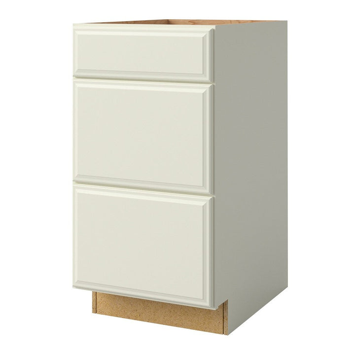 allen + roth Pattingham 18-in W x 34.5-in H x 24-in D Harbor 3-Drawer Base Fully Assembled Cabinet (Raised Panel Style)