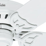 Bridgeport 52 in. Indoor/Outdoor White Damp Rated Ceiling Fan