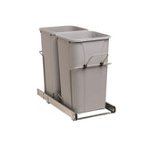 Simply Put 11-in x 22-in x 19-in 27-Quart Soft Close Double Pull Out Trash Can