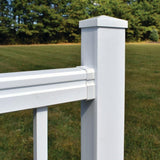 Freedom 6.438-in x 3.313-in VersaRail White Aluminum Line Connector