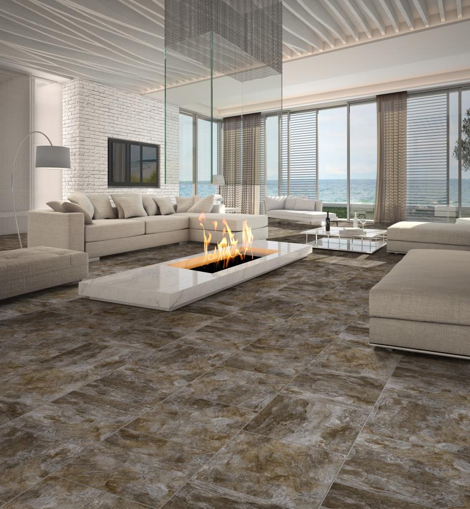 Congoleum DuraStone Elements Waterfall Vinyl Tile Sample