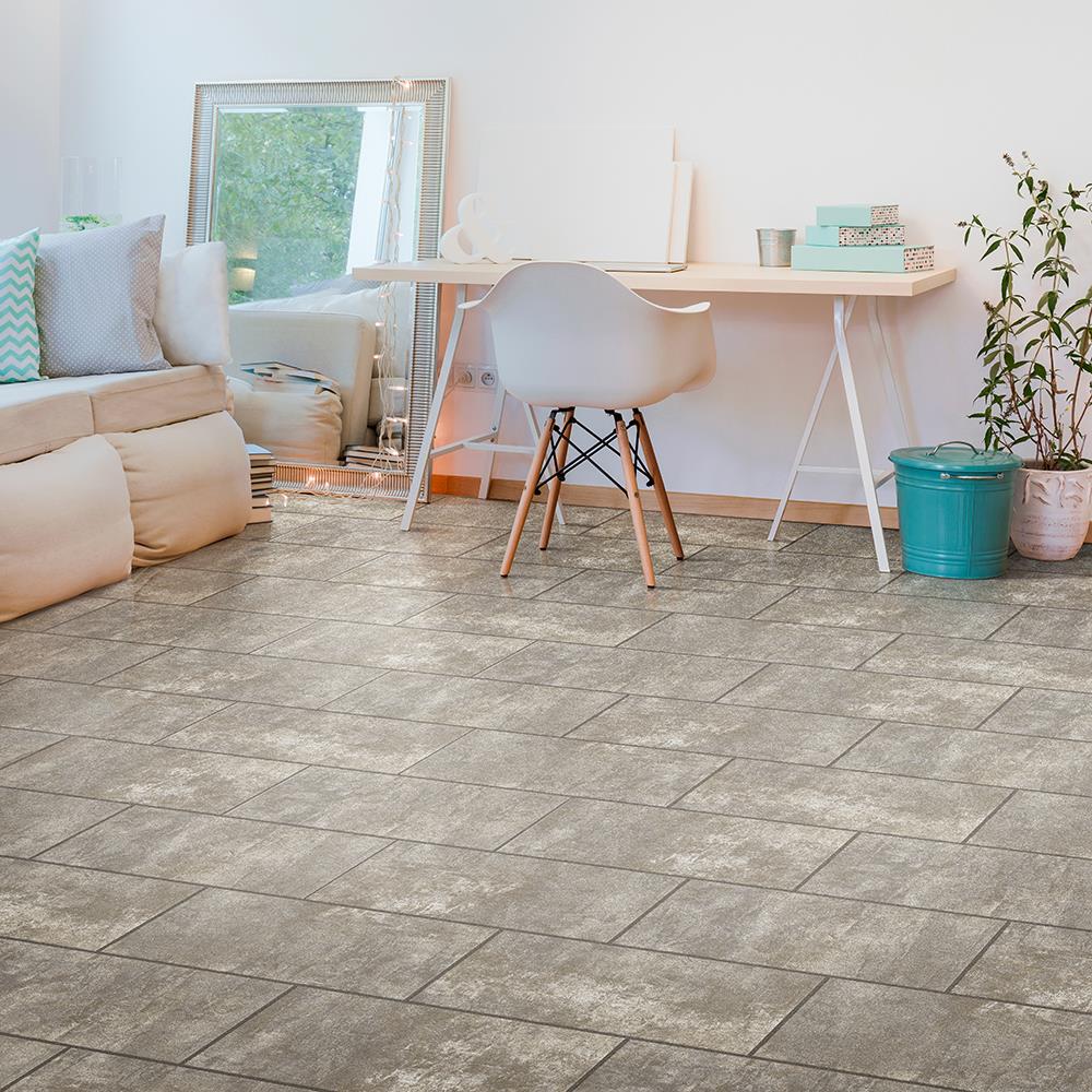 Congoleum DuraStone Reverie "Wishes" Vinyl Tile Sample, 12-in x 8-in, 4-mil Wear Layer