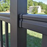 Freedom 6.438-in x 3.313-in VersaRail Matte Bronze Aluminum Line Connector