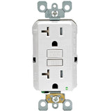 20 Amp 125-Volt Duplex SmarTest Self-Test SmartlockPro Tamper Resistant GFCI Outlet, White (4-Pack) - Super Arbor